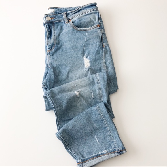 LOFT Denim - Loft brand light wash distressed jeans